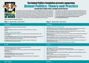 Preliminary Program Animal Politics Symposium__